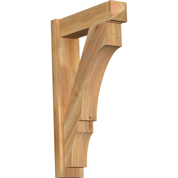 Ekena Millwork Balboa Rough Sawn Arts and Crafts Outlooker, Western Red Cedar, 6"W x 22"D x 34"H OUT06X22X34BOA03RWR - main